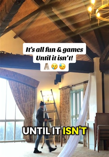 Wedding De-Rig is the piece we always forget about!! Making venues look lovely is always fun but take down is always forgotten about 😂 🥵 🪜 #weddingvenues #weddingsupplier #wedding2026 #fyp #itsallfun