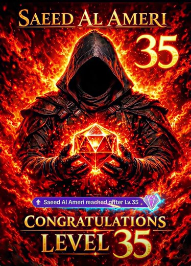 Celebrating Saeed Al Ameri's Level 35 Achievement