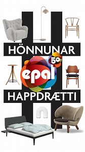 Hönnunarhappdrætti Epal ❤️ Er nafnið þitt ekki örugglega í pottinum? www.epal.is/happdraetti | Epal