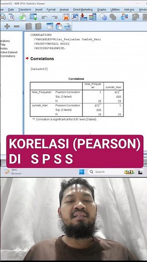 Korelasi (hubungan antar variabel) di SPSS #kuliahdatasains #tutorialspss #korelasi #datasains