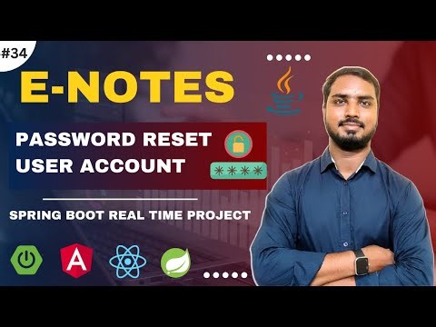 #34 Enotes- Password Reset User Account | Spring Boot Real Project