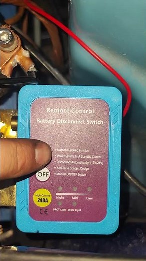 🔋 Remote-Controlled Battery Disconnect Switch – Works Like Magic! ✨