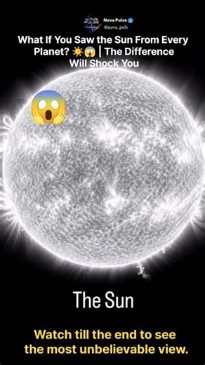 What If You Saw the Sun From Every Planet? ☀️😱 | The Difference Will Shock You! #Shorts #viral