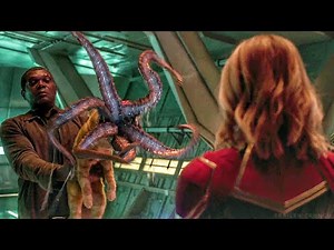Goose Swallows Tesseract Scene - Captain Marvel (2019) Movie CLIP HD