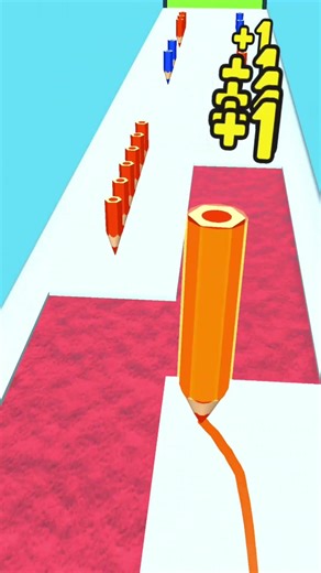 Colour Pencil Run – Avoid Wrong Colors! #shorts