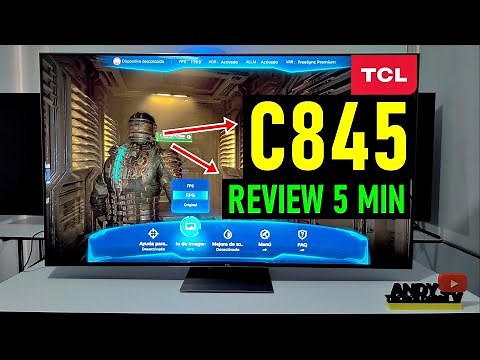 TCL C845 Mini LED: FULL REVIEW IN 5 MINUTES / Smart TV 4K / 144Hz HDR VRR Dolby Vision