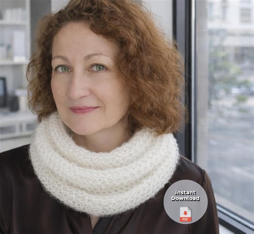 Cowl Knitting Pattern PDF | Infinity Scarf - Etsy Canada