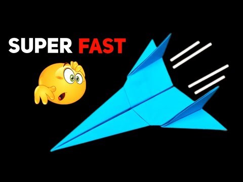 SUPER DUPER FAST PAPER PLANE - Easy Origami