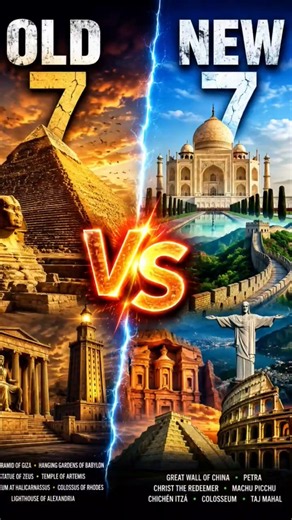 Old 7 Wonders vs New 7 Wonders 🌍 | Which List Is Better?