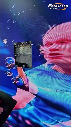 It features a plug-and-play wireless LED module design! #ledscreen #leddisplay #ledwall #ledmodule