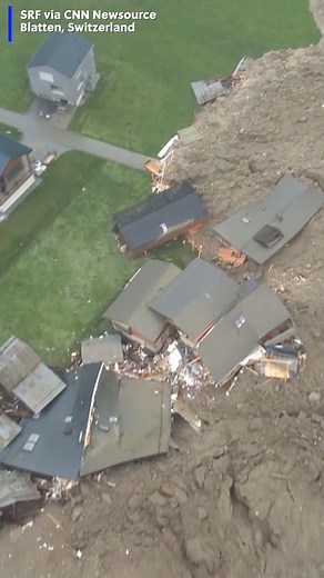 Drone video shows the moment a glacier collapsed, sending ice, mud and rocks crashing down on the village of Blatten, Switzerland. Authorities say residents were evacuated a week earlier, but one person was missing. #glacier #landslide #switzerland | KWCH 12 News