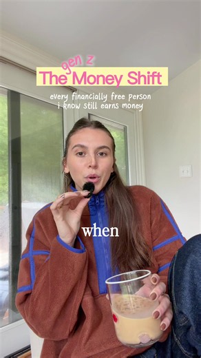 if were judging how financially free we are based on not having to work, but then we exercise that financial freedom by.. continuing to work.. doesn’t the math change?? i feel like gen z is realizing that you don’t have to wait until you have millions in the bank to start exercising forms of financial freedom!! in the forms of career optionality, designing careers you actually don’t want to retire from, taking time off, etc. i’d love to know: what would make you feel “free” 🌞 #genzmoney #genzmo