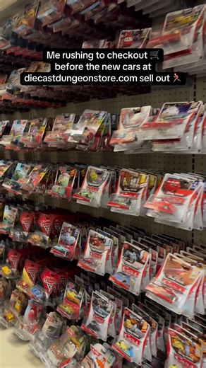 Diecast Dungeon on Instagram: "Nothing stands between me and new cars😤 (No it’s not me in the video)😅 #disneycars #disneypixarcars #disneycarscollector #disneycarscollection #disneycars3"