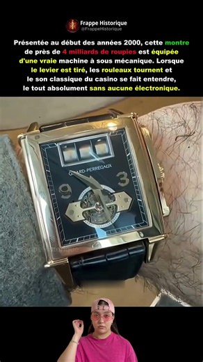 Une montre avec une vraie machine à sous