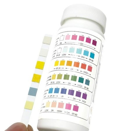 GHSDFBB Swimming Pool Test Strips Spa Testing Strips for Hot Tubs PH, Total Chlorine, Free Chlorine/Bromine, Total Alkalinity, Cyanuric Acid, Total Hardness Water Chemistry Tester Kit 50 Cou - Walmart.ca