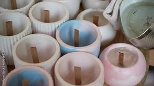 The process of making scented candles at home. Factory for the production of candles. A candle that crackles when burning. The process of pouring wax into molds.