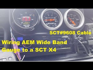 AEM Wideband O2 Gauge Wiring to SCT X4