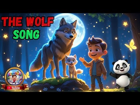 “🐺 THE WOLF SONG 🌕🎶 | Baby Wolf & Big Boy Dance Under the Moonlight! ✨🌲 | Kids Animal Song”