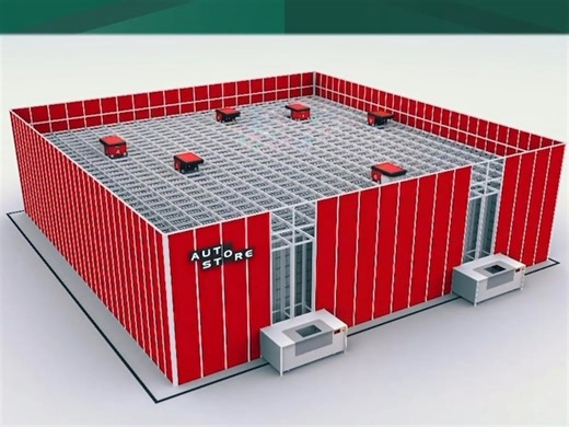 欧洲AutoStore仓库机器人解决方案