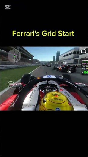 Ferrari's Grid Start 😱 #f125 #f124 #monoposto #shorts