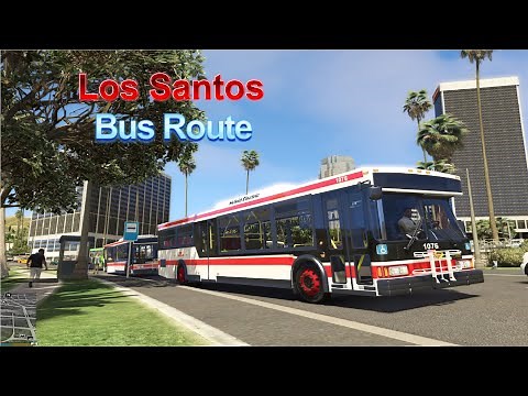 GTA V City Los Santos Toronto Bus Route 16 N408 Vespucci Canals Circular Mod Bus Simulator