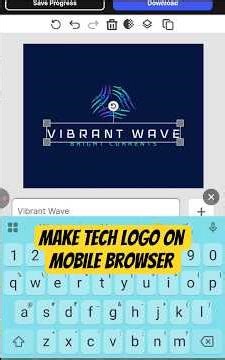 Design Tech Logo on Mobile Browser (No App, No PC) #techlogo