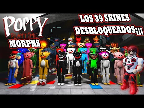 Cómo conseguir todos los Emblemas y Skines en Poppy Playtime Morphs | ROBLOX