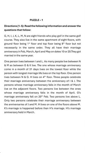 #puzzle1 #bankingexams #puzzlesolving #targetsbipo