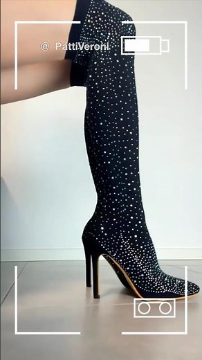 Amazing High Heel Thigh High Boots 👠🖤 #highheels #heel #shoes #heels