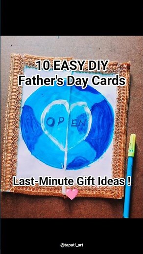 10 EASY DIY Father's Day Cards & Last-Minute Gift Ideas #fathersday #papamerijaan #dad #dadlove #diy