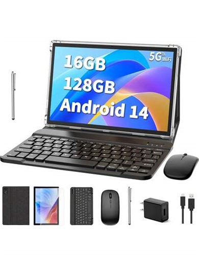 Tablet Bml A9 5G Lte Wi-Fi 512GB 12GB RAM Tela 10.1 Polegadas com Caneta Capa Teclado Sem Fio Bluetooth e Suporte Ultrafino | SHEIN