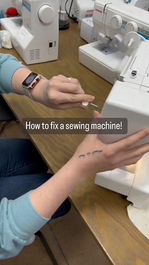 The New York Sewing Center on Instagram: "How to fix a jammed sewing machine 101! . . . . #sewingmachine #sewingtutorial #sewingcommunity #sewing101 #janomesewingmachine"