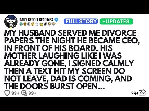 MY HUSBAND SERVED ME DIVORCE PAPERS THE NIGHT HE BECAME CEO, IN FRONT OF HIS BOARD, HIS MOTHER...
