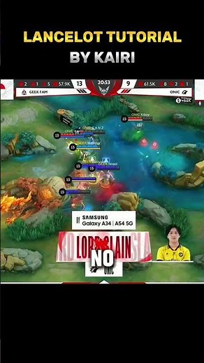 Lancelot Tutorial by Kairi 😱 - Mobile Legends