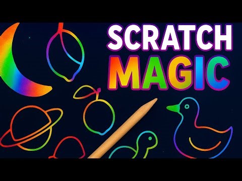 WOW! Rainbow Scratch Art Ideas 🌈 Satisfying Drawing Compilation