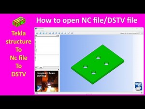 How to open nc file Tekla structure || Engr Maidul || TeklaBD