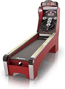 Skee-Ball Deluxe - an Arcade Table Machine Game for Home, Basement, and Recreation Rooms - Nostalgic Classic Family Fun of Roll and Score