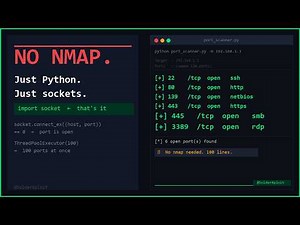 Python Port Scanner From Scratch — No Nmap, Just Sockets
