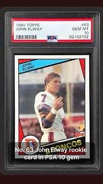 Sold for how much?! 1984 Topps John Elway Rookie Card graded PSA 10 #sportscards #footballcards