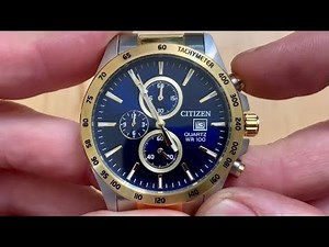 How to set the second hand on a citizen watch chronometer to 12