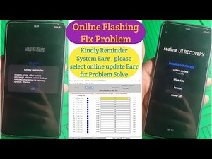 How to System Earr , online update (keep data)to recovery system Solve Online Flashing realme Phone