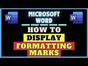How to Display or Remove The Formatting Marks in Microsoft Word | Microsoft 365 Tutorial
