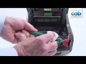 cab MACH 4S Tutorial: Changing and cleanind print roller / Druckwalzenwechsel und Reinigung
