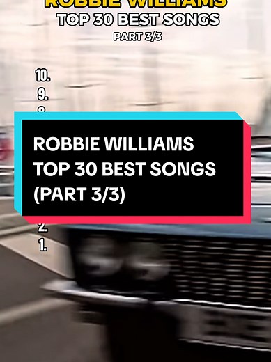 Robbie Williams' Top 30 Best Songs - Part 3