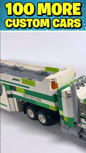 Working Lego Peterbilt Truck with Car Transport Trailer #legomoc #build
