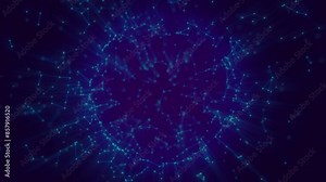 looped animation vibration of colored energy Stock Video