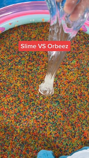 Dropping Clear Slime into a Pool of Orbeez | Peachybbies Restocking Soon!