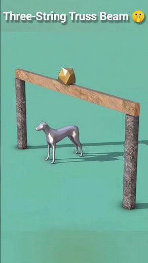 how the three string truss beam was invented ! 🤯