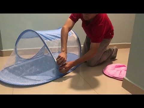 Cama BeBe Mosquitero (cuna) fácil de guardar y armar, ahorra espacio.