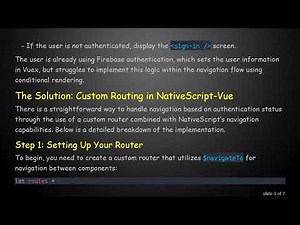 NativeScript Vue Auth based Navigation - Simplifying Authentication in Your App